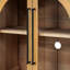 Buffet de style rétro avec rangement spacieux (portes en verre naturel style buffet en bois naturel)