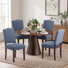 Upholstered Parsons Dining Chairs, Linen Side Chair
