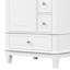 Meuble-lavabo 24 po avec lavabo et tiroirs, meuble-lavabo autoportant blanc avec plateau en céramique et tablettes de rangement, panneau de fibres à densité moyenne et base en bois massif, meuble-lavabo moderne pour petites salles de bain-116234261-116234260