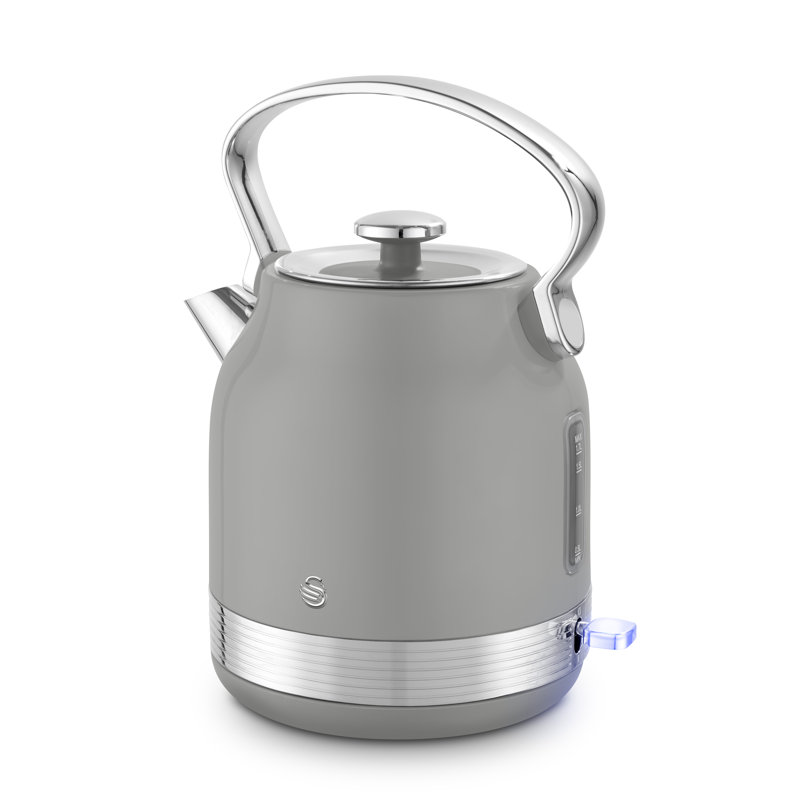 ​​Swan RetroRevive Traditional 1.7L Kettle, Rapid Boil, Removable Limescale Filter, Easy Pour, 360 Degree Base, Water Indicator Window and Boil Dry Protection, 3KW