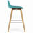 Randolph Upholstered Bentwood Mid-Century Modern Bar & Counter Stool with Chrome Footrest-98126947