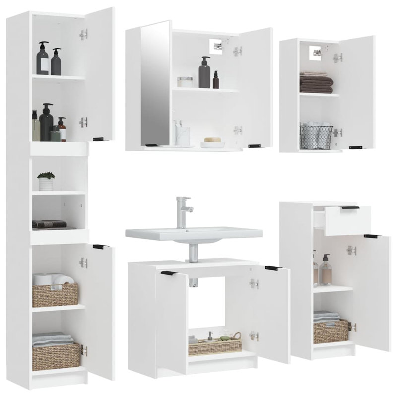 Isarel Bathroom Cabinet, White
