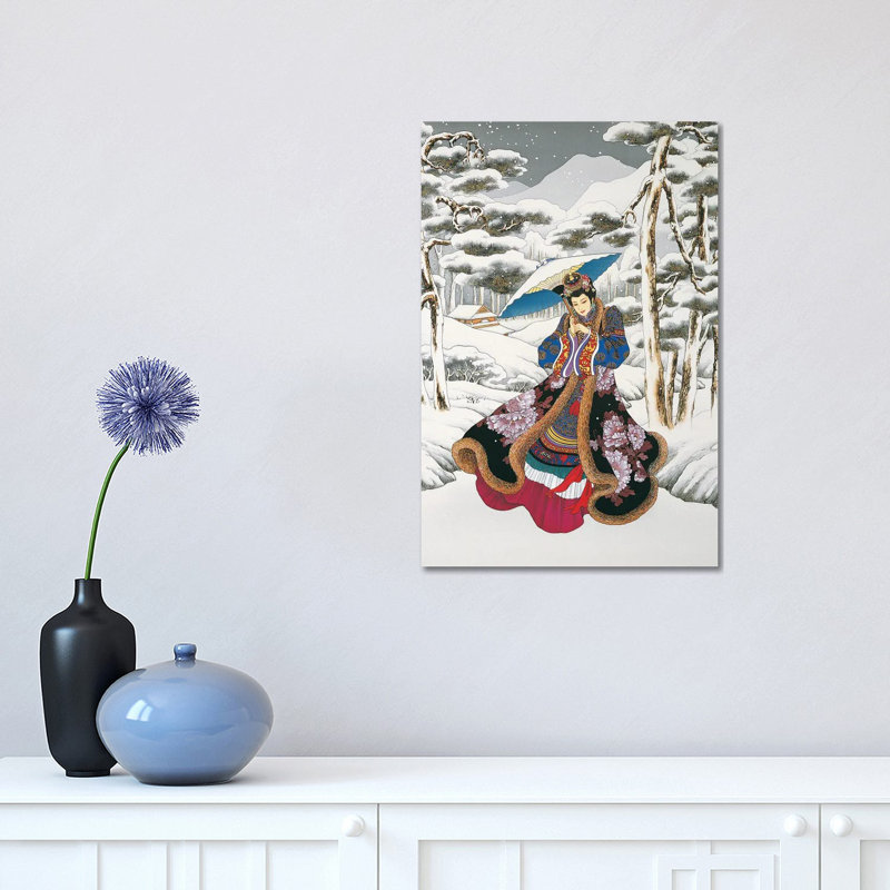 Winter Reverie - Painting on Canvas, 30.48 cm H x 45.72 cm W, Wrapped Canvas