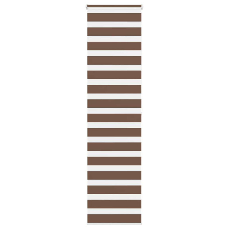George Oliver Zebra Blind Polyester, Brown, 65cmW x 200cmL