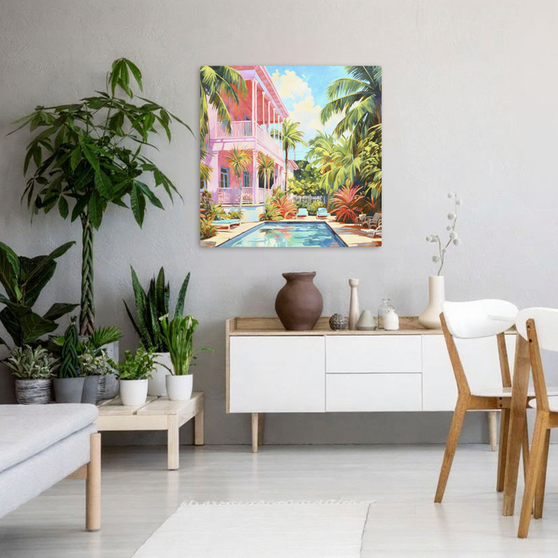 Tropical Retreat I Coastal; Art tropical, H 36 po x l 36 po