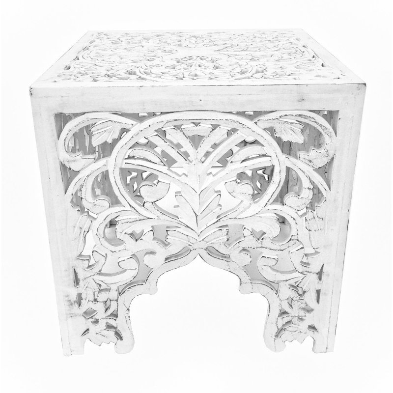 Popovich End Table, White