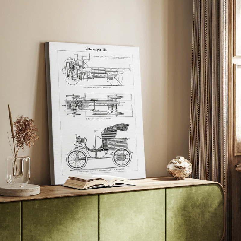 Motorcar industriel - galerie Cavas sur mesure, H 27 po x l 18 po