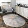 Ogrady Modern Abstract Power Loom Silver Rug