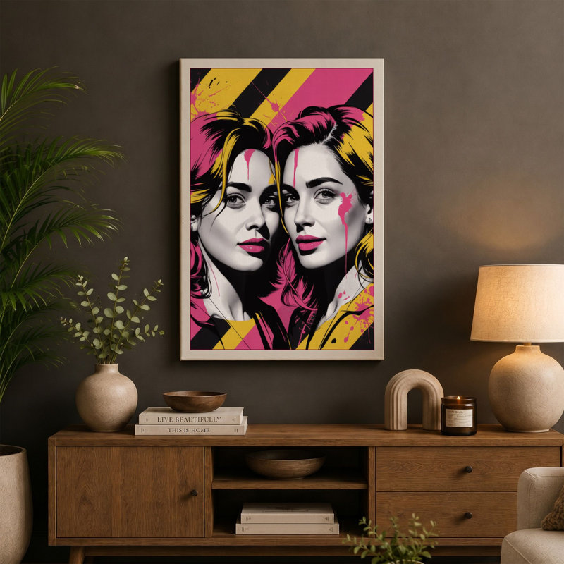 Print, 24x16 - 61.0 x 40.6 cm, Teal Border