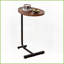 Table basse 2 pièces en forme de C pour petits espaces, peu encombrante Commode coulissante-1560798634