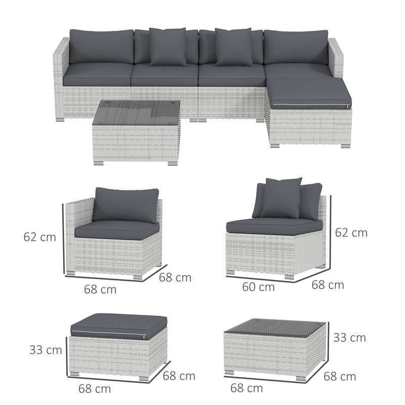 Rattan Sofa Set