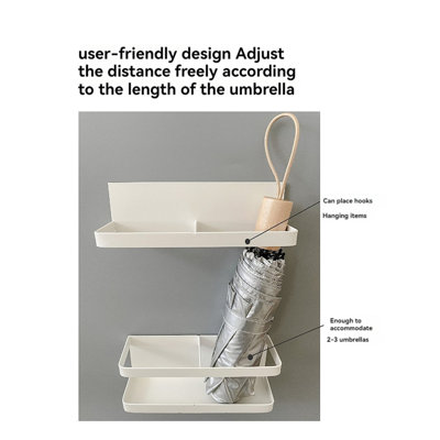 Porfirie Plastic Freestanding Umbrella Stand