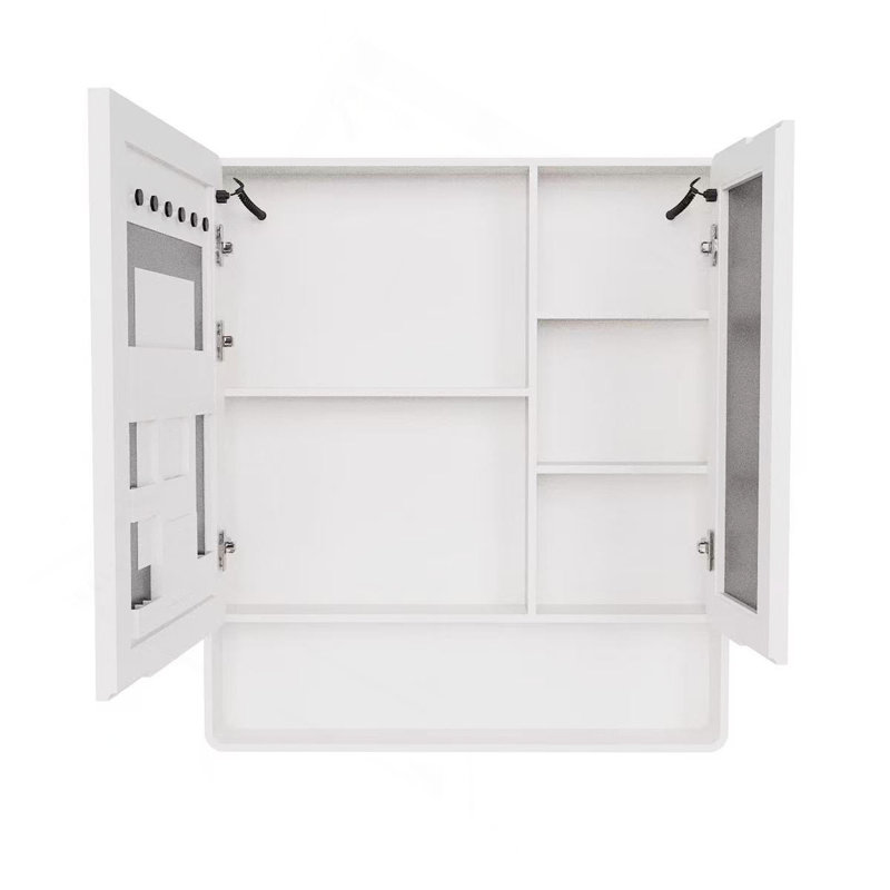 LED Bathroom Medicine Cabinet With Single-Color White Light ,Anti-Fogging ,Easy To Install Aluminum-Plastic Cabinet.