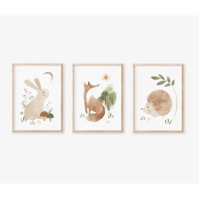Ensemble de reproduction d'art Woodland - impressions sans cadre