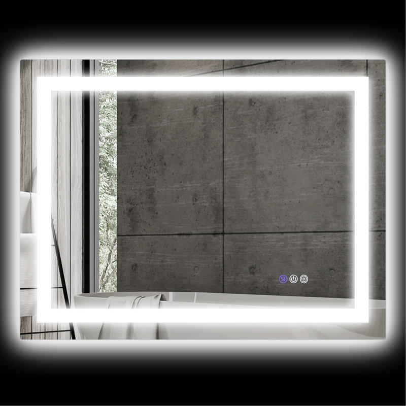 Advanced LED Bathroom Mirror With Multiple Functions For Ideal Bathroom Experience, 23.6" x 31.5"