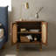 Lille 2 Door Rattan Bedside Cabinet-1659095011