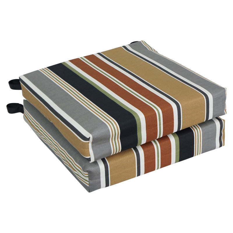 Outdoor 3'' Dining Chair Seat Cushion, 2