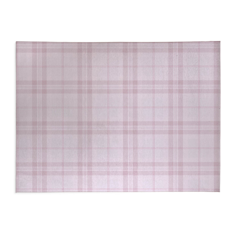 Vinny Tartan Non-Slip Outdoor Rug, Rectangle 4' x 6'
