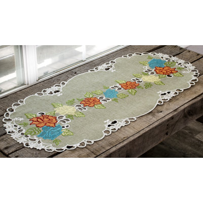 Chemin de table Dorsha Southwest Rose (14 po x 27 po)