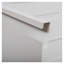 Classeur vertical verrouillable à 5 tiroirs avec roulettes, armoire de rangement en métal robuste pour bureau personnel - blanc