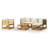 6 Piece Patio Lounge Set with Cushions-813745409