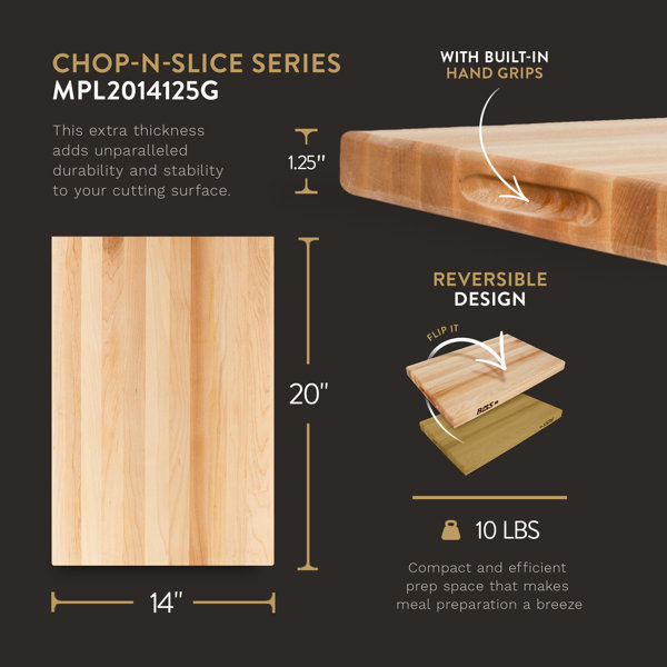 John Boos Maple Wood Cutting Board For Kitchen Prep 30 Inches X 23