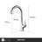 Quest Collection High-Arc Single Handle Kitchen Faucet with 2-Function Pull-Down Spout Sprayer - Brushed Nickel-36865995