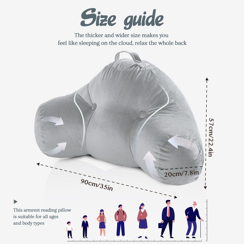 Grey Backrest Cushion