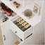 Armoire de rangement pour garde-manger de 71 pouces avec comptoir de four à micro-ondes, huche autoportante avec tablettes réglables, 6 portes et 1 tiroir - blanc-602058449-602058455