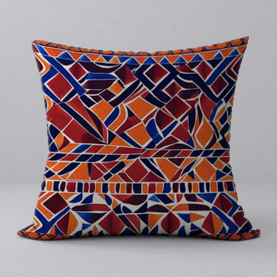 Abstract Reversible Throw Pillow