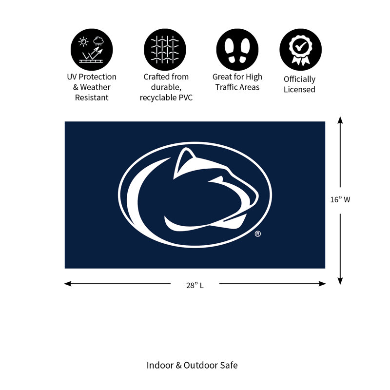 Full Color PVC Mat, 16" x 28", Penn State