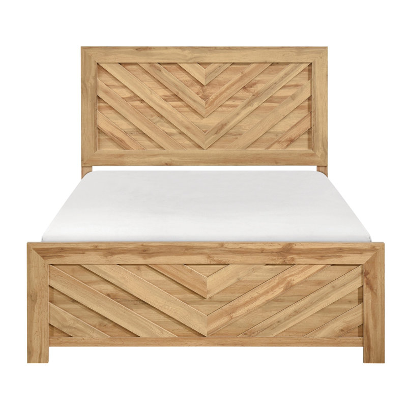Panel Bed Chevron Pattern, King