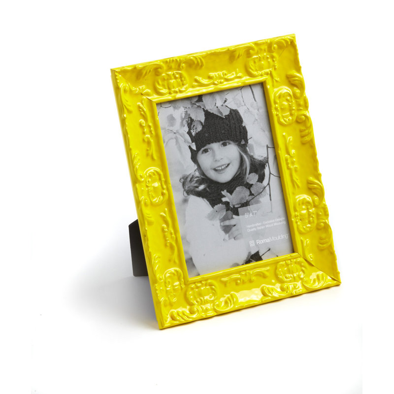 Cadre photo Roma, 4 po x 6 po, Jaune