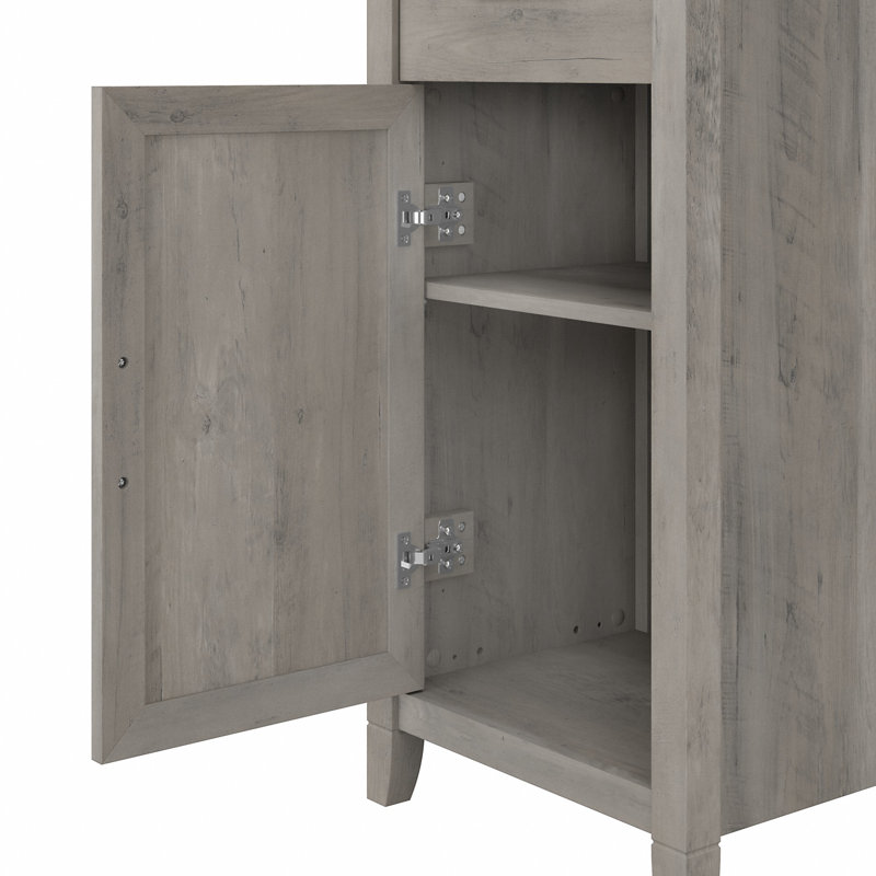 Armoire à linge autoportante l 19 po x H 68 po x P 16 po Edion, Bois flottant gris