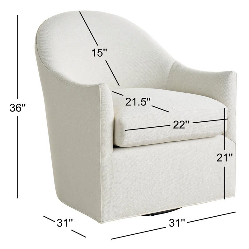 Roscoe Swivel Chair, Cavum Cotton