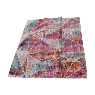 Tapis rouge / bleu Anselmo