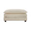 Canapé modulaire en chenille beige avec 2 places et repose-pieds