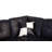 Sectional Sofa Set, Faux Leather Sofa with Free Storage Ottoman-1004977501-1004977500