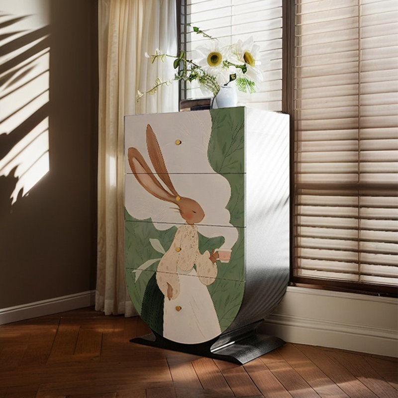 Commode moderne en bois avec tiroirs simples