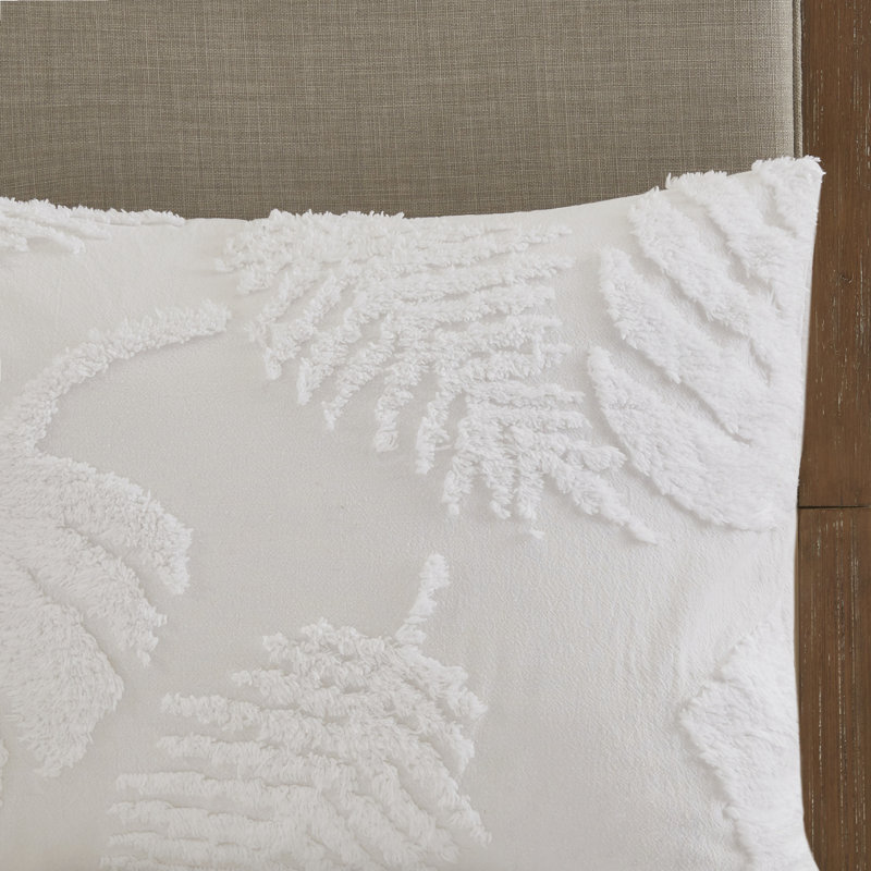 Édredon en coton et chenille - 3 pièces, grand lit, literie de style maison de plage, design, esthétique