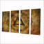 Ancienne enseigne tribale 4 pièces-1144832895