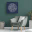 "Rosette VIII Indigo" par Wild Apple Portfolio - impression sur toile tendue-1714004501