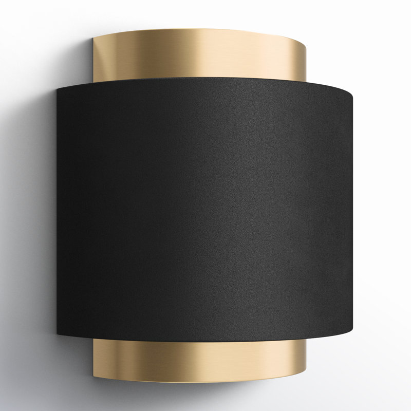 Oakhaven Flush Mounted Sconce, Black