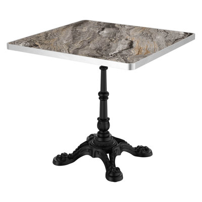 Dining Table | Sintered Stone | Light Slate Grey | 29.53" L × 31.50" W × 31.50" H