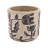 Set of 4 Gray Cement Planters 4.3" – Botanical Design Flower Pots
