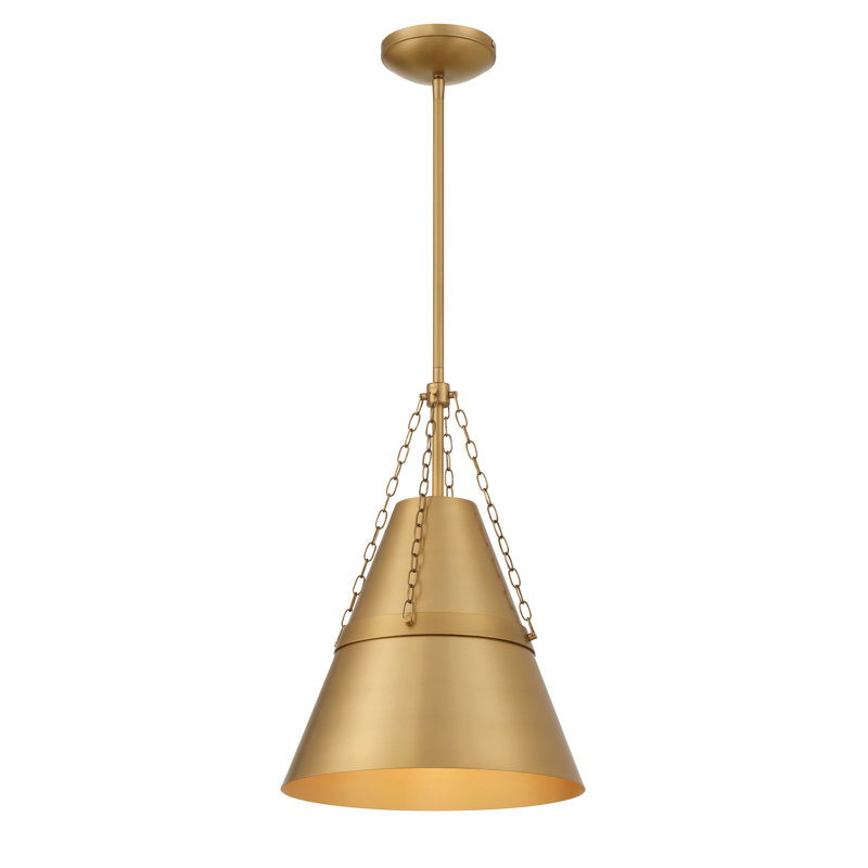 1 LIGHT PENDANT, Legacy Brass