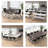Bush Business Furniture Envision 60W Folding Training Table With Powered Grommets And 2 Chairs-105356678-105356679