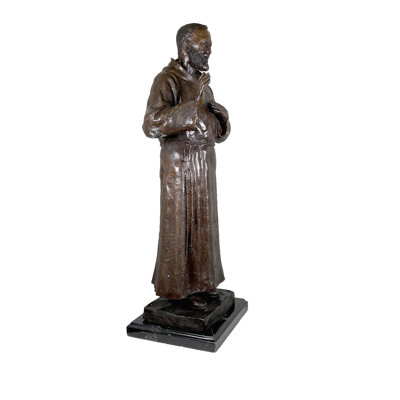 Sculpture bronze de dessus de table St. Pio de Pietrelcina