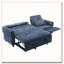 Canapé-lit escamotable en tissu 82 po Chenille-1069228955