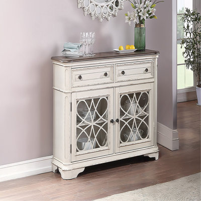 Meuble de salle à manger avec tiroirs de style traditionnel blanc antique 1pc